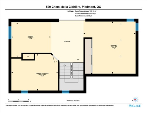 Plan (croquis) - 590 Ch. De La Clairière, Piedmont, QC 