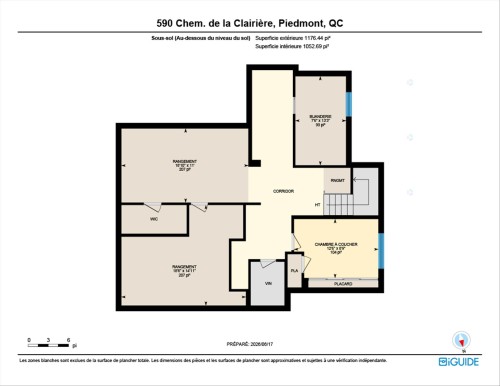Plan (croquis) - 590 Ch. De La Clairière, Piedmont, QC 