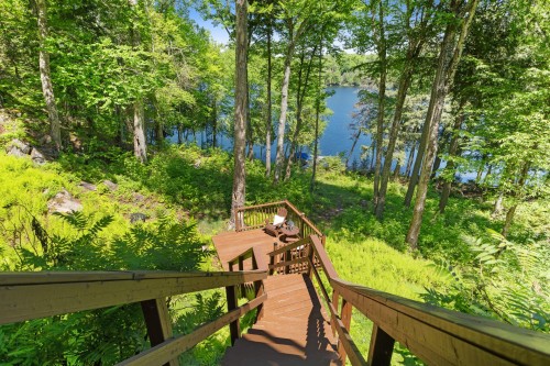 Escalier - 279 Ch. Des Castors, Mont-Tremblant, QC - Outdoor With Body Of Water