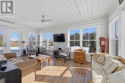 beautiful sunroom with access to back deck - 
