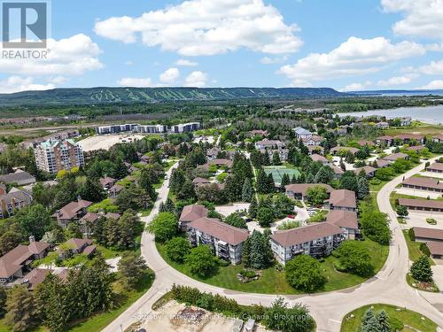 Aerial View with Blue Mountain in Background - 441 Mariners Way, Collingwood, ON 
