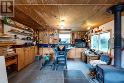 Detached Garage with electricity & wood stove. - 