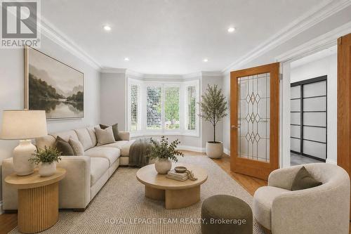 Virtually Staged - Living Room currently Bedroom - 22 Lynhurst Avenue, Ottawa, ON 