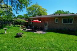 The back door opens to the basement - 