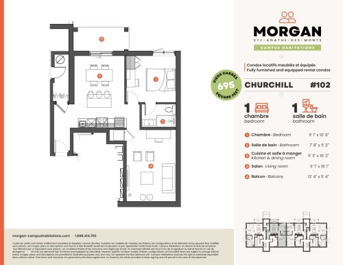 Plan (croquis) - 103-702B Rue Du Campus, Sainte-Agathe-Des-Monts, QC - Other