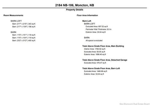 2184 Route 106, Allison, NB 