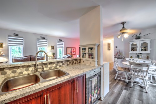 Kitchen - 123  - 125 Rue Alexandre, Saint-Calixte, QC - Indoor Photo Showing Kitchen With Double Sink