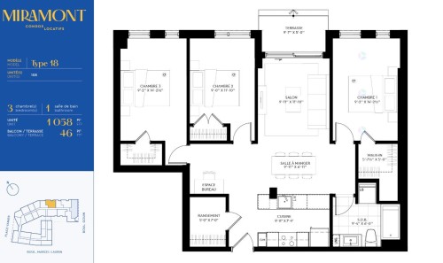 Floor Plan - 108-6095 Boul. Gouin O., Montréal (Ahuntsic-Cartierville), QC 