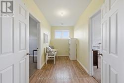 Lower level hallway with storage - 