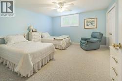 Spacious room with neutral wall tones and vaulted ceilings - 