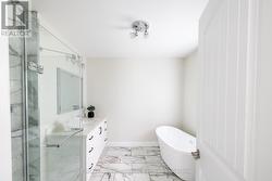 Bright Ensuite with soaker tub and walk-in shower - 
