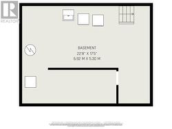 Basement Floor Plan: laundry and lots of storage - 