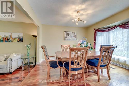 Formal Dining Room with Bay Window Overlooks Garde - 3364 Ingram Road, Mississauga, ON 
