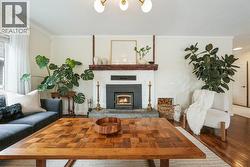 Living room with wood-burning stove - 