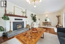 Living room with wood-burning stove - 