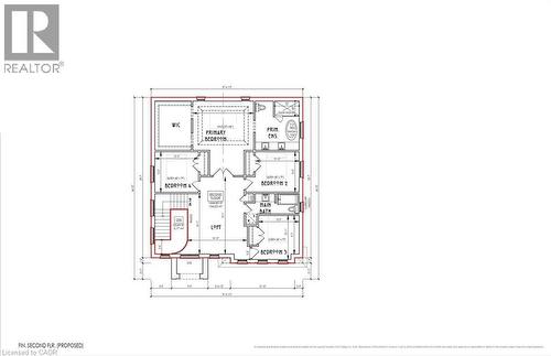 Second Level Floor plan - 17 Davinci Boulevard, Hamilton, ON - Other