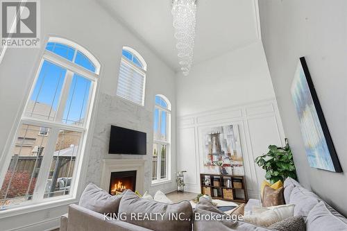 76 Chesney Crescent, Vaughan, ON - Indoor Photo Showing Other Room With Fireplace