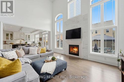 76 Chesney Crescent, Vaughan, ON - Indoor Photo Showing Living Room With Fireplace