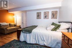 This area in basement currently used as a bedroom. - 