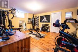 Exercise room off the currently used as a bedroom - 