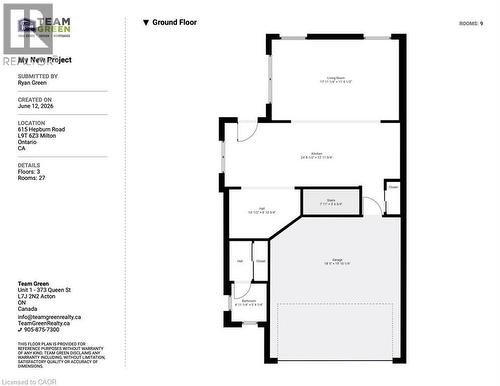 Ground Floor - 615 Hepburn Road, Milton, ON 