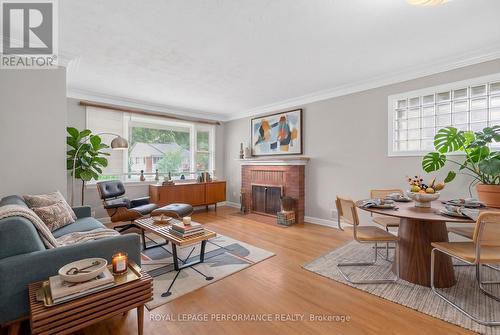 Living/Dining Room - Virtually Staged - 245 Compton Avenue, Ottawa, ON 