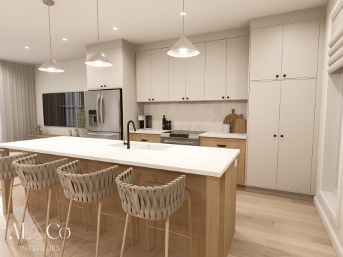 To be built - 306B Rue Marie-Anne Fournier, Saint-Pascal, QC - Indoor Photo Showing Kitchen With Upgraded Kitchen
