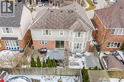 Snowy aerial view with a residential view - 