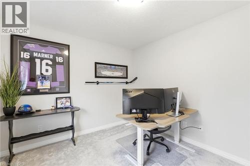 Room featuring light-colored walls, recessed lighting, and soft gray carpeting - 39 Dunning Way, St. Thomas, ON 