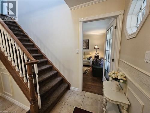Staircase to second floor - 120 Lynndale Road, Simcoe, ON 