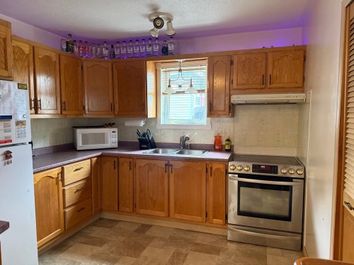 Cuisine - 3 Rue Langlois, Notre-Dame-Du-Nord, QC - Indoor Photo Showing Kitchen With Double Sink