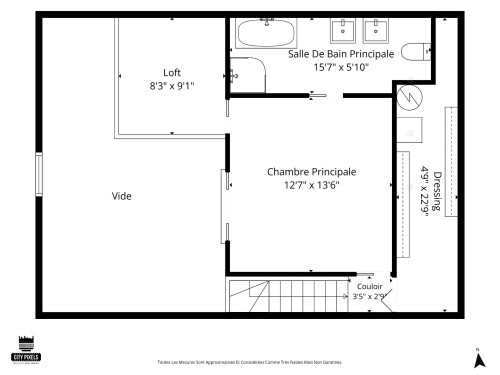 Plan (croquis) - 407-7 Rue St-Léandre, Saint-Jérôme, QC 