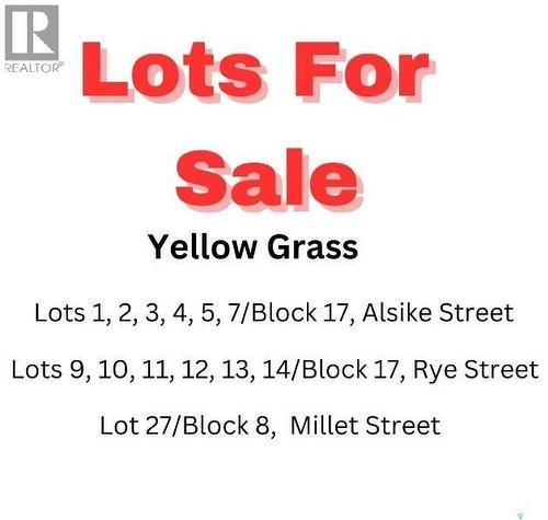 Lot 14 Rye Street, Yellow Grass, SK 