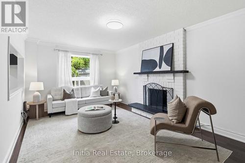 Family Room + Fireplace - 2014 Golden Briar Trail, Oakville, ON 