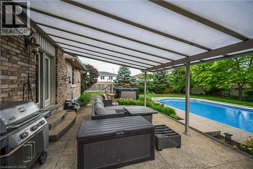 84 Jamieson Drive, Caledonia, ON - Outdoor With In Ground Pool With Deck Patio Veranda