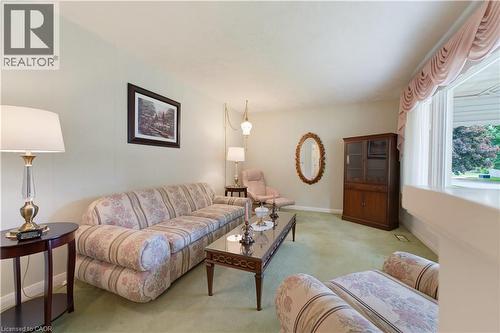 Living room with large window. - 42 Highman Avenue, Cambridge, ON 