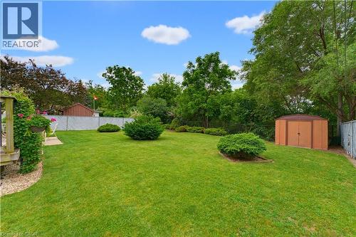 Pool size private back yard facing onto green space - 42 Highman Avenue, Cambridge, ON 