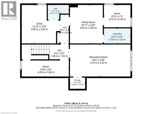 Basement - 42 Highman Avenue, Cambridge, ON 