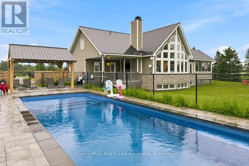 6-7 - 321311 Concession Road, East Luther Grand Valley, ON - Outdoor With In Ground Pool With Deck Patio Veranda