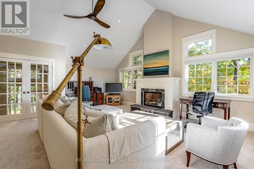 Primary Suite Sitting Rm w f/p - 86 Nottawaga Drive, Tiny, ON 