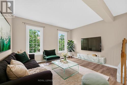 Living Area (Second Floor) - Virtually Staged - 80 Rothbury Crescent, Ottawa, ON 