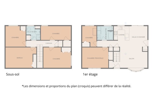 Plan (croquis) - 82 Rue Germain, Amos, QC - Other