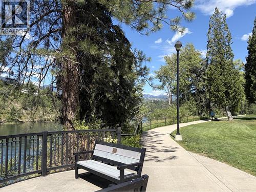 Bench along walkway - 1110 Second Avenue, Trail, BC 