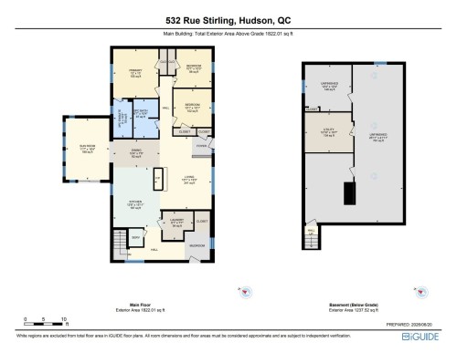 Plan (croquis) - 532 Rue Stirling, Hudson, QC 