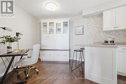 Office space annexed from kitchen/built-in cabinet - 