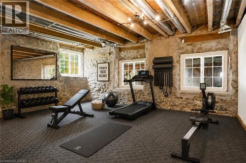 Ground Level/Basement - 6115 Guelph Line, Burlington, ON - Indoor Photo Showing Gym Room