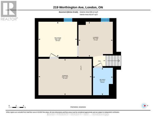 Basement - 219 Worthington Avenue, London South (South T), ON 