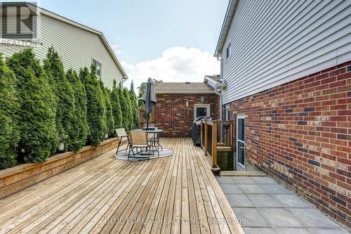 Backyard Deck & Access to Lower Level - 219 Worthington Avenue, London South (South T), ON 