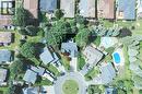 Aerial overview showcasing a property with mature landscaping - 28 Mcgibbon Court, Kitchener, ON 