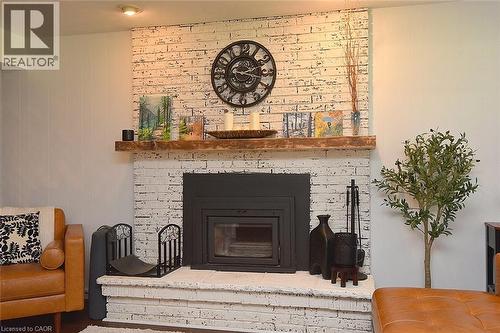 Wood burning fireplace - 8 Sheridan Boulevard, Simcoe, ON 